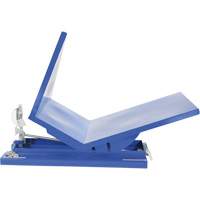Open Sided Hopper, Steel, 1 cu.yd., Blue Superchem Industries