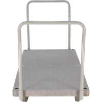 Chariot &agrave; plateforme en plastique robuste, 60" lo x 30" la, 3000 lb cap, Roues Polyur&eacute;thane Superchem Industries