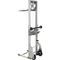 Portable Aluminum Load Lifter, Foot Pump Operated, 200 lbs. Capacity, 61" Max Lift Superchem Industries