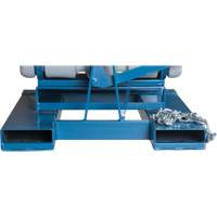 Self-Dumping Hopper, Polyethylene, 5/8 cu.yd., Grey Superchem Industries