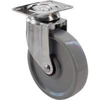 2309 Caster, Swivel, 4" (101.6 mm), Envirothane Grey, 350 lbs. (158.8 kg.) Superchem Industries