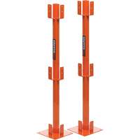ProGuards Temporary Guard Rail Posts, 8" W x 39" H, Orange Superchem Industries