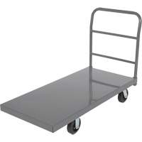 Platform Truck, 48" L x 24" W, 2000 lbs. Capacity, Rubber Casters Superchem Industries