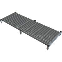 Adjustable Height One-Step Work Platform, 24" W x 71" D, 800 lbs. Capacity, All-Welded Superchem Industries