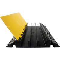Powerhouse Heavy-Duty Straight Cable Protector, 3 Channels, 36" L x 19.75" W x 3" H Superchem Industries
