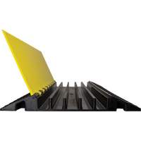 Powerhouse Heavy-Duty Straight Cable Protector, 5 Channels, 36" L x 19.75" W x 2.25" H Superchem Industries