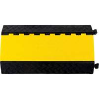 Powerhouse Heavy-Duty Straight Cable Protector, 5 Channels, 36" L x 19.75" W x 2.25" H Superchem Industries