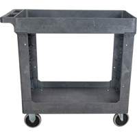 Utility Service Cart, 2 Tiers, 16-1/2" x 32-1/2" x 34-1/2", 550 lbs. Capacity Superchem Industries