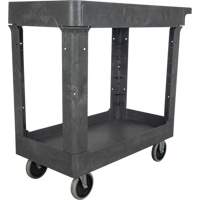 Utility Service Cart, 2 Tiers, 16-1/2" x 32-1/2" x 34-1/2", 550 lbs. Capacity Superchem Industries