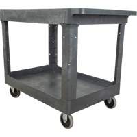 Utility Service Cart, 2 Tiers, 24-5/8" x 32-1/2" x 40", 550 lbs. Capacity Superchem Industries