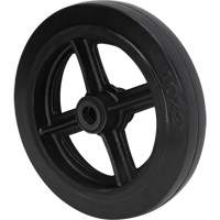 Roue en caoutchouc moul&eacute;, 10" (254 mm) dia. x 2" (50,8 mm) la, Capacit&eacute; de 948 lb (430 kg) Superchem Industries