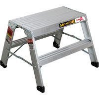 Portable Work-Stand Saw Horse, Aluminum Frame, 12-1/4" D x 24" H Superchem Industries