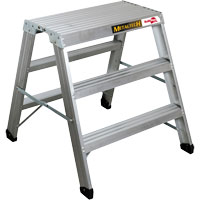 Portable Work-Stand Saw Horse, Aluminum Frame, 12-1/4" D x 36" H Superchem Industries