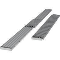 Telescoping Work Plank, 156" W x 12" D, 250 lbs. Capacity, Knocked Down Superchem Industries