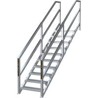 Syst&egrave;me d'escalier modulaire pour la construction de 6-10 marches SmartStairs, 75" ha Superchem Industries