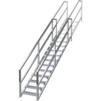 Syst&egrave;me d'escalier modulaire pour la construction de 11-16 marches SmartStairs, 120" ha Superchem Industries