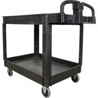 Utility Cart, 2 Tiers, 25-5/8" x 33-1/2" x 43-3/4", 550 lbs. Capacity Superchem Industries