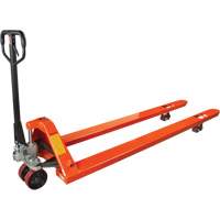 8' Long Fork Hydraulic Pallet Trucks, 96" L x 27" W, 4400 lbs. Capacity Superchem Industries