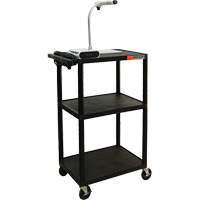 Chariot utilitaire &eacute;lectrique, 3 tiers, 24" x 42" x 18", Capacit&eacute; 300 lb Superchem Industries