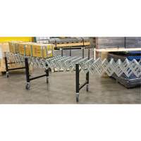 Expandable Conveyor, 23" W x 24' L, 200 lbs. per lin. ft. Capacity Superchem Industries