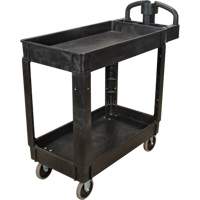 Utility Cart, 2 Tiers, 17-1/8" x 33-1/2" x 37-5/8", 550 lbs. Capacity Superchem Industries