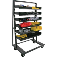 Single-Sided Heavy Duty A-Frame Cart with 6 Trays, 38" x 25" x 63", 2500 lbs. Capacity Superchem Industries