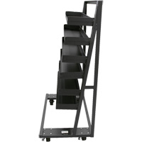 Single-Sided Heavy Duty A-Frame Cart with 6 Lipped Trays, 38" x 25" x 63", 2500 lbs. Capacity Superchem Industries