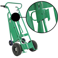 Powered Drum Hand Truck with Pneumatic Wheels Superchem Industries