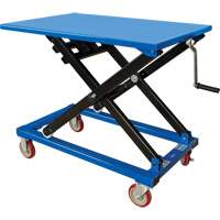 Manual Scissor Lift Table, 37-3/8" L x 23-5/8" W, Steel, 660 lbs. Capacity Superchem Industries