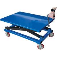 Manual Scissor Lift Table, 37-3/8" L x 23-5/8" W, Steel, 660 lbs. Capacity Superchem Industries