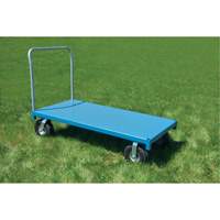 Heavy-Duty Platform Truck, 48" L x 24" W, 1200 lbs. Capacity, Flat Free Casters Superchem Industries