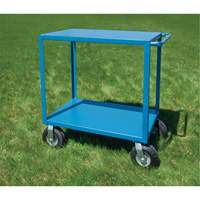 Outdoor Shelf Cart, 2 Tiers, 18" W x 39" H x 33" D, 1200 lbs. Capacity Superchem Industries