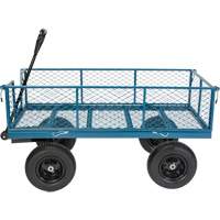 Wagon with Drop Sides, 24" W x 48" L, 800 lbs. Capacity Superchem Industries