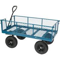 Wagon with Drop Sides, 24" W x 48" L, 800 lbs. Capacity Superchem Industries