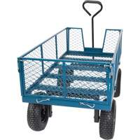Wagon with Drop Sides, 24" W x 48" L, 800 lbs. Capacity Superchem Industries