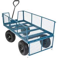 Wagon with Drop Sides, 24" W x 48" L, 800 lbs. Capacity Superchem Industries