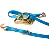 Ratchet Strap, J-Hook, 1" W x 16' L, 835 lbs. (379 kg) WLL Superchem Industries