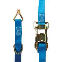 Ratchet Strap, J-Hook, 1" W x 16' L, 835 lbs. (379 kg) WLL Superchem Industries