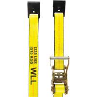 Tendeur d'arrimage pour treuil, Crochet plat, 2" , 30' , Charge d'utilisation max. 3335 lb (1512 kg) Superchem Industries
