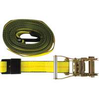 Tendeur d'arrimage pour treuil, Crochet plat, 2" , 30' , Charge d'utilisation max. 3335 lb (1512 kg) Superchem Industries