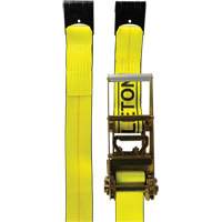 Tendeur d'arrimage pour treuil, Crochet plat, 3" , 30' , Charge d'utilisation max. 5400 lb (2449 kg) Superchem Industries