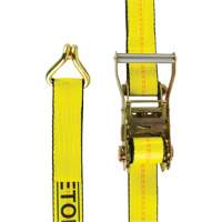 Tendeur d'arrimage pour treuil, Crochet en J, 2" , 30' , Charge d'utilisation max. 3335 lb (1512 kg) Superchem Industries