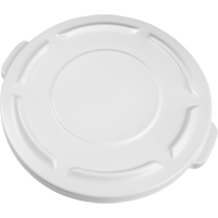 Round Brute&reg; Tops, Flat Lid, Plastic/Polyethylene, Fits Container Size: 19-7/8" Dia. Superchem Industries