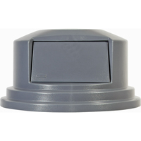 Round Brute&reg; Tops, Dome Lid, Plastic/Polyethylene, Fits Container Size: 26-1/2" Dia. Superchem Industries