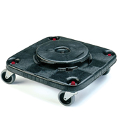 Square BRUTE&reg; Dollies, Polyethylene, Black Superchem Industries