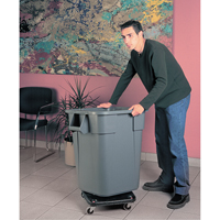 Square BRUTE&reg; Dollies, Polyethylene, Black Superchem Industries