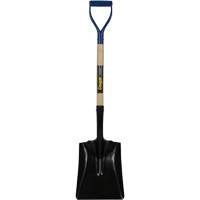 Square Point Shovel, Hardwood, Tempered Steel Blade, D-Grip Handle, 41-1/2" Long Superchem Industries