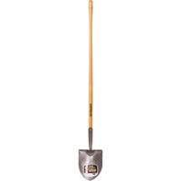 Round Point Shovel, Forged Steel Blade, Hardwood, Straight Handle Superchem Industries