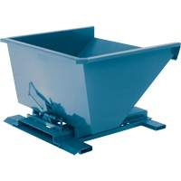 Self-Dumping Hopper, Steel, 3/4 cu.yd., Blue Superchem Industries