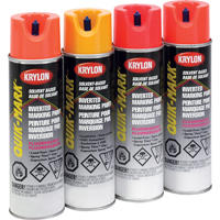 Industrial Quik-Mark Solvent-Based Inverted Marking Paint, 17 oz., Aerosol Can Superchem Industries